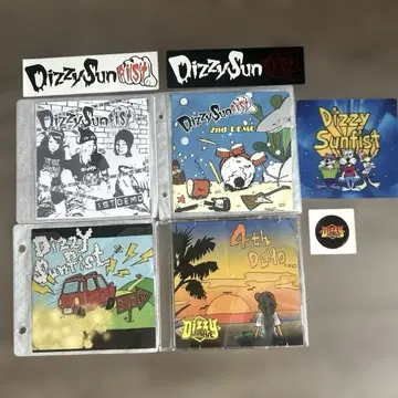 Dizzy Sunfist 데모 CD 1st~4th 스티커 세트