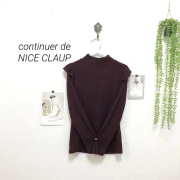 7735-1 continuer de NICE CLAUP 프릴 리브 니트