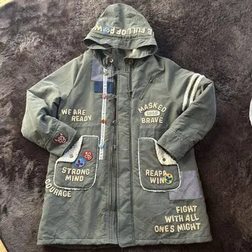 러프 플리스 라이닝 모즈 코트