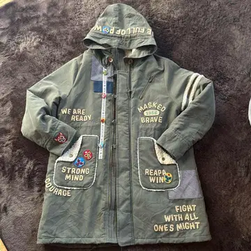 러프 플리스 라이닝 모즈 코트