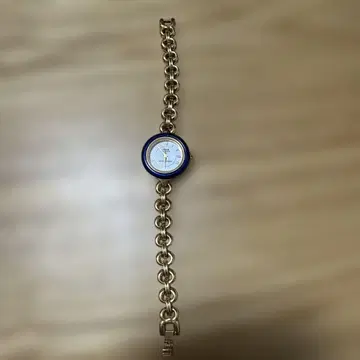 Anne Klein 골드 블루 손목시계 작동 안 함