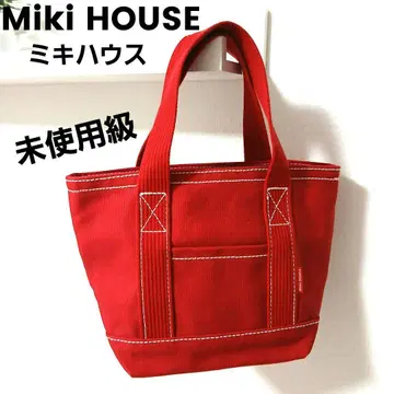 미사용급 미키하우스 miki HOUSE 레드 토트백