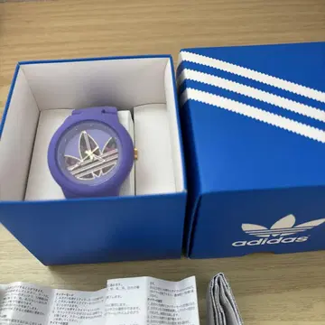 adidas 퍼플 실리콘 시계