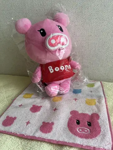 부나짱 Boona 봉제 인형 & 타월 손수건