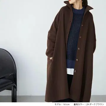 블랙 롱 코트