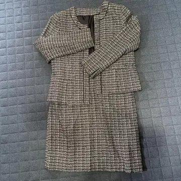 트위드 소재 수트 상하의 (자켓 스커트)