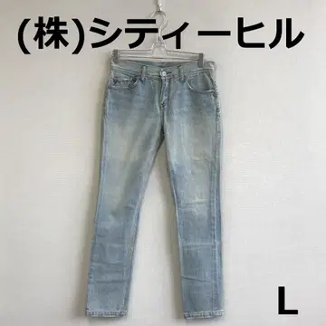 A0919B09 [ (주)시티힐 ] 데미지 가공 스트레이트 데님