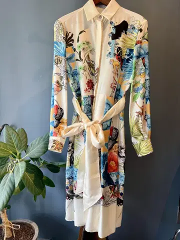 살바토레 페라가모 실크 캡슐 컬렉션 원피스 38