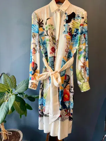 살바토레 페라가모 실크 캡슐 컬렉션 원피스 38