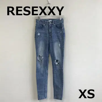 C0919A11 [ RESEXXY ] 데미지 스키니 데님