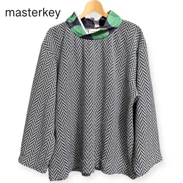 마스터키 masterkey 스카프 옷깃 니트 티셔츠 M 사이즈