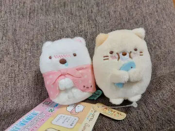 스미코구라시 테노리 봉제 인형 세트 시로쿠마 고양이