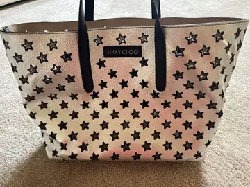 JIMMY CHOO 별 모양 스터드 토트백
