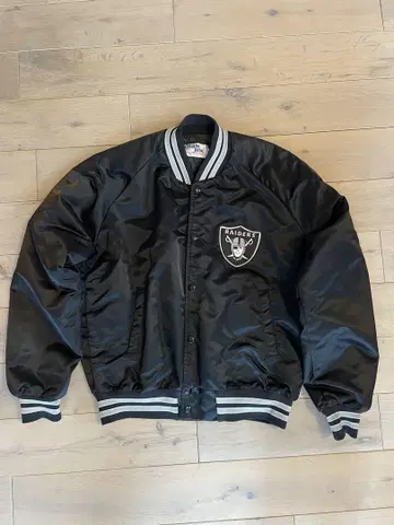 RAIDERS 바시티 자켓 블랙 L 사이즈