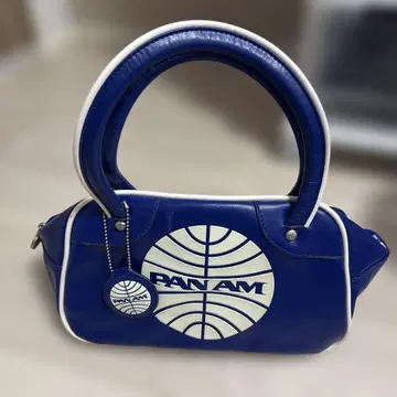 PAN AM 로고 핸드백 파랑