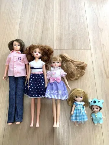 리카짱 인형 가족 5체 세트