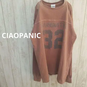 CIAOPANIC 빈티지 넘버링 프린트 롱 T