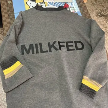 MILKFED 그레이 로고 원피스
