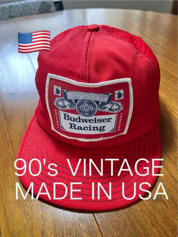 USA제! Budweiser 90's 빈티지 캡 버드와이저