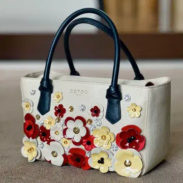 코투 cotoo 백 꽃 모티브 비쥬