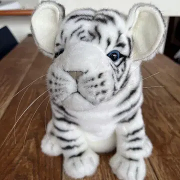 화이트 타이거 봉제 인형