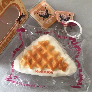 크림 와플 Mellojoy 스퀴즈 삼각형 삼각 와플