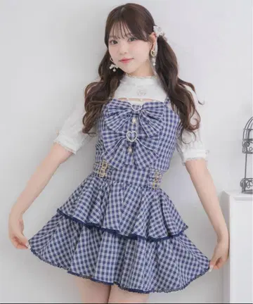 ROJITA 더블 리본 뷔스티에 스커트 세트