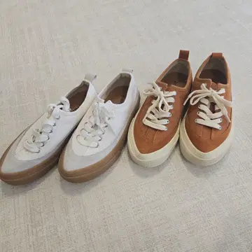 JISTORY 화이트/브라운 스니커즈