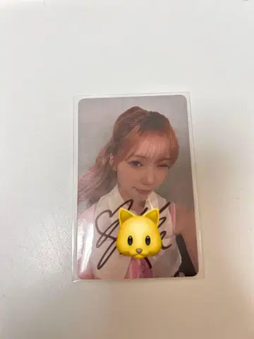 [ 익명 배송 ] NiziU 마유카 홍콩 친필 사인 트레이딩 카드