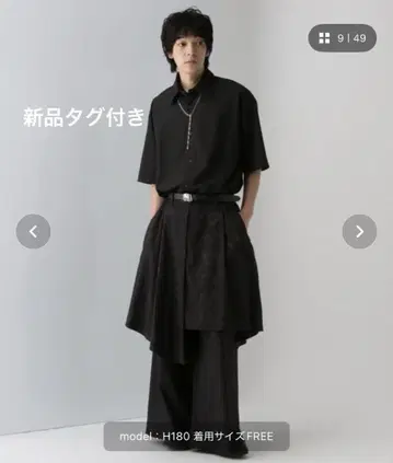 HARE SKIRT 레이어드 팬츠 갈라 블랙