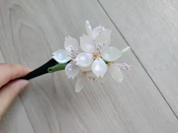 새상품 꽃잎 헤어콤 비녀 2