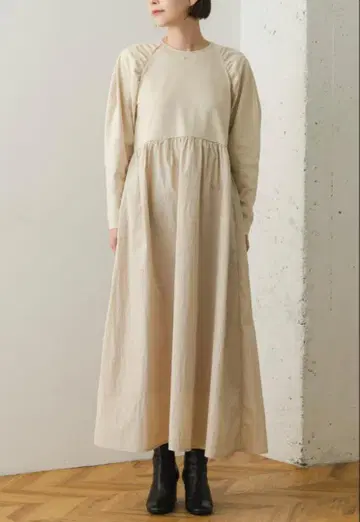 F by ROSSO 도킹 A라인 개더 원피스