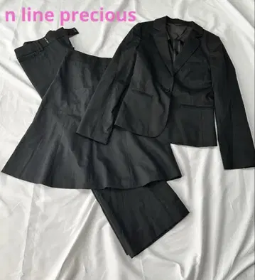 n line precious 블랙 비즈니스 정장 수트 셋업 상하의