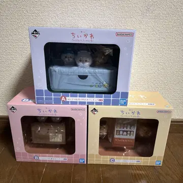 치이카와 (먼작귀) 제일복권 피규어 A, B, C 3종 세트