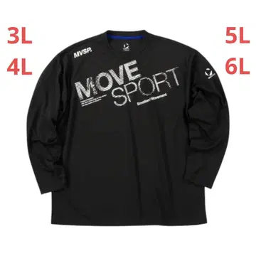 MOVESPORT 드라이 메쉬 빅 로고 긴팔 셔츠 wja