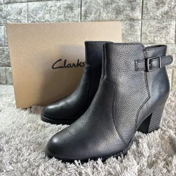 새상품 Clarks 클락스 가죽 숏부츠 사이드 지퍼 박스 포함
