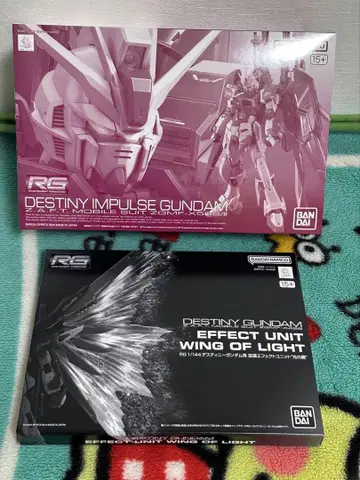 RG 데스티니 임펄스 & 확장 이펙트 유닛 '빛의 날개' 세트