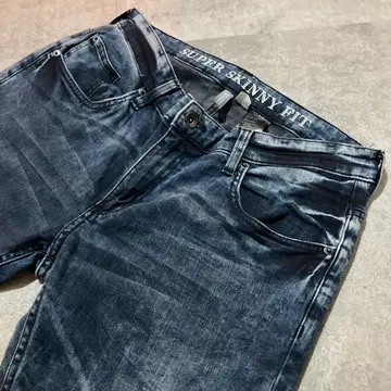 [ H&M ] 에이치앤엠 워시 가공 스트레치 스키니 데님 팬츠