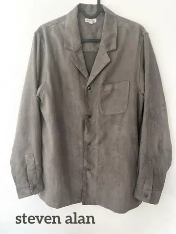 steven alan 긴팔 셔츠 자켓 스웨이드 원단