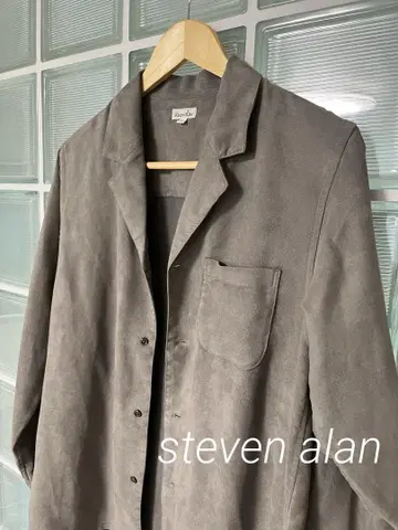 steven alan 긴팔 셔츠 자켓 스웨이드 원단