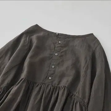 네스트로브 린넨 개더링 튜닉