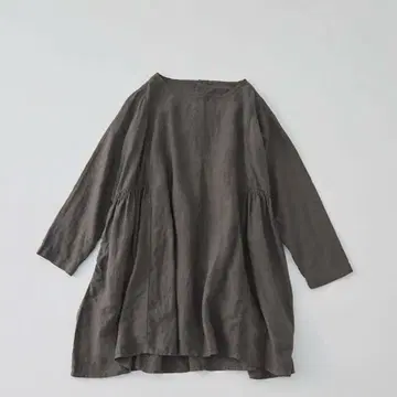 네스트로브 린넨 개더링 튜닉