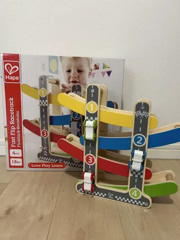 Hape Fast Flip Kid's Wooden Racetrack
