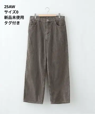 AURALEE PIGMENT DYED FINX CORDUROY WIDE