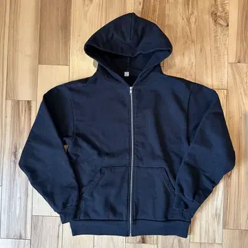 USA LOS ANGELES APPAREL 지퍼 후드티 BLACK