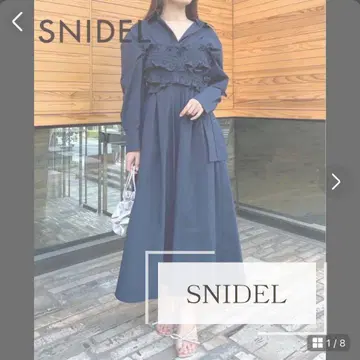 snidel [매장 한정판] 뷔스티에 세트 셔츠 OP navy 0