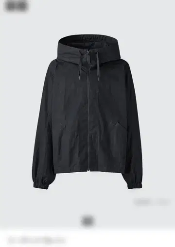 후디드 블루종 블랙 L UNIQLO U