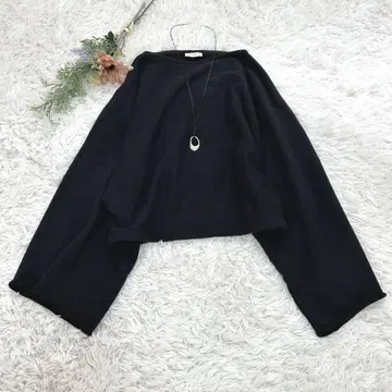 DES PRES 소프트 코튼 저지 크롭 풀오버 블랙 S