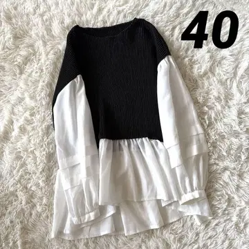 SPECCHIO 스페치오 셔츠 이소재 절개 디자인 40