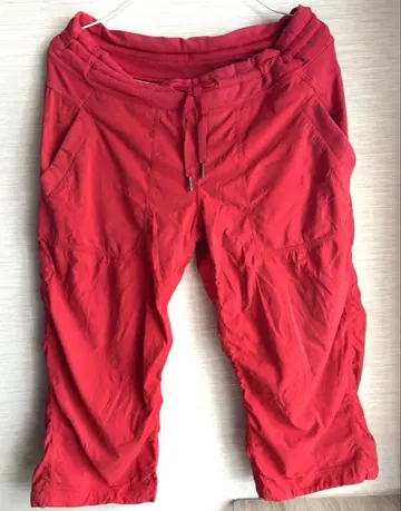 룰루레몬 Lululemon 댄스 스튜디오 팬츠 빨간색 트레이닝 샤카